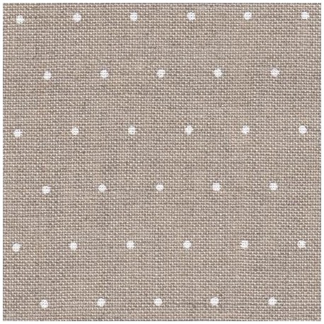 Toile Zweigart Edinburgh Mini Dots (coloris 1399) 14 fils