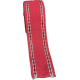Bande de lin à broder 5cm rouge