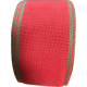 Bande de lin à broder 7cm rouge