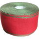 Bande de lin à broder 7cm rouge