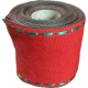 Bande de lin à broder 10cm rouge